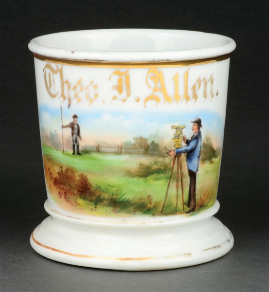 LAND SURVEYOR SHAVING MUG.