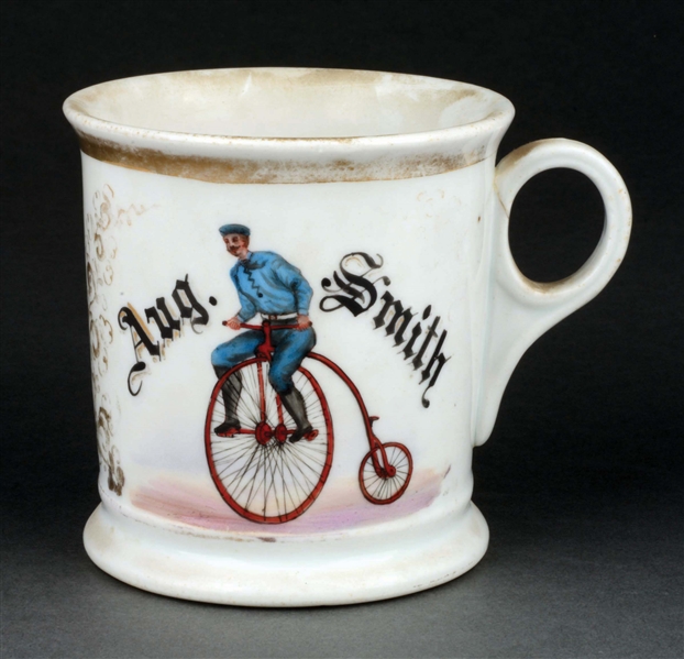 HIGH WHEEL BICYCLE SHAVING MUG