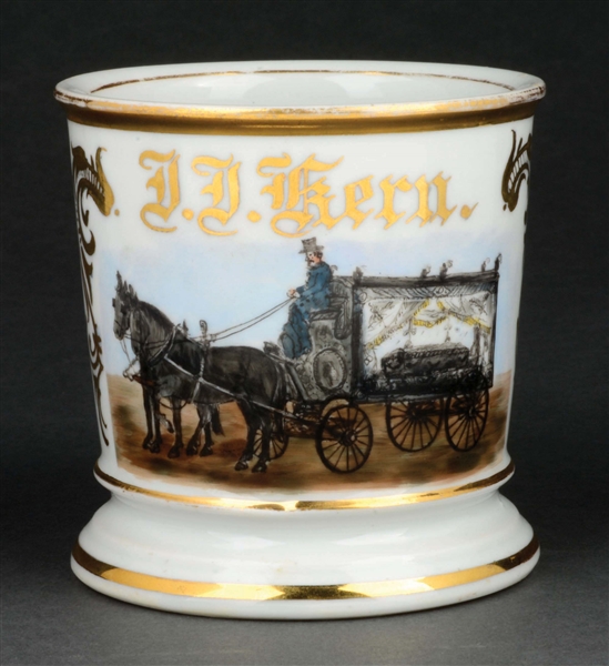 HORSE-DRAWN HEARSE SHAVING MUG