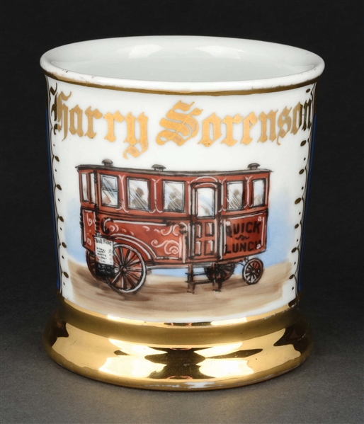 TROLLEY OPERATOR SHAVING MUG.