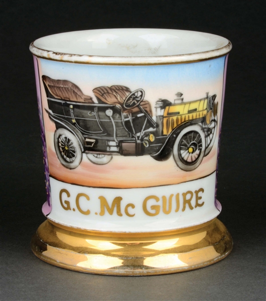 AUTOMOBILE PRODUCER SHAVING MUG.