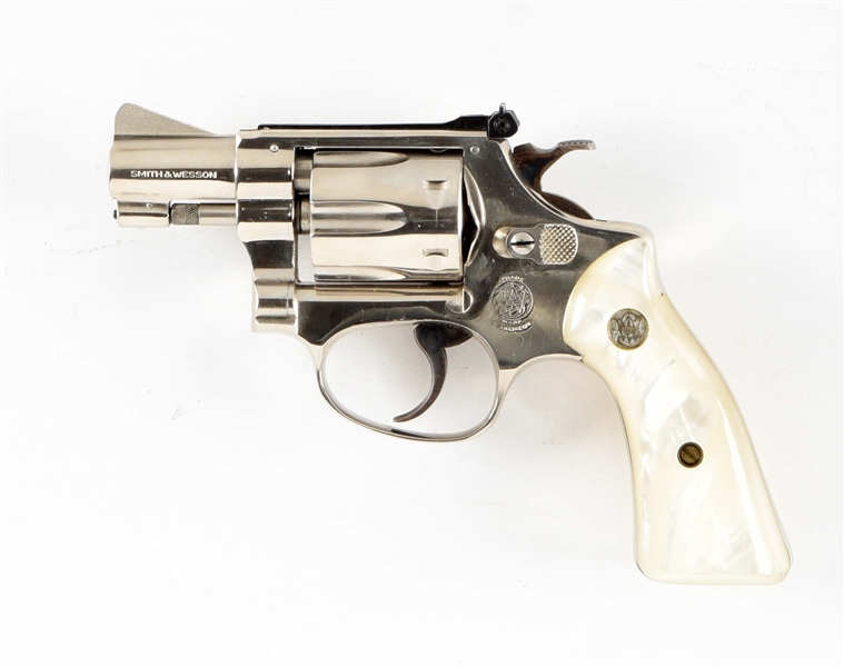 (C) SMITH & WESSON MODEL 34 DOUBLE ACTION REVOLVER.
