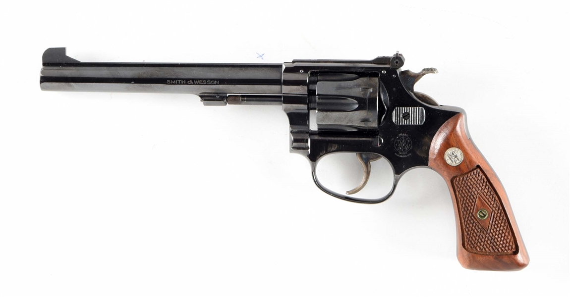 (C) FLAT LATCH SMITH & WESSON MODEL 35 DOUBLE ACTION REVOLVER.
