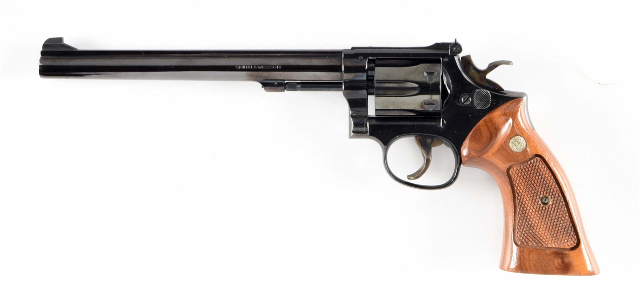 (M) SMITH & WESSON MODEL 17-3 K22 DOUBLE ACTION REVOLVER.