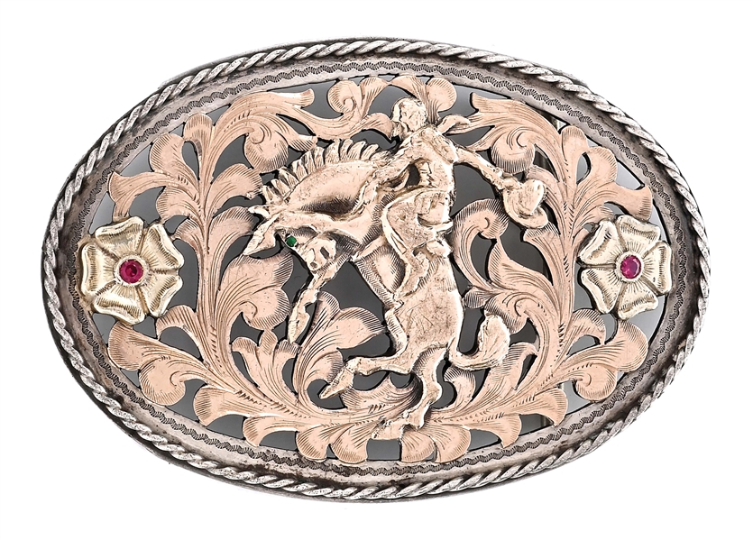 IMPORTANT & HISTORIC EDWARD H. BOHLIN FILIGREED BUCKLE