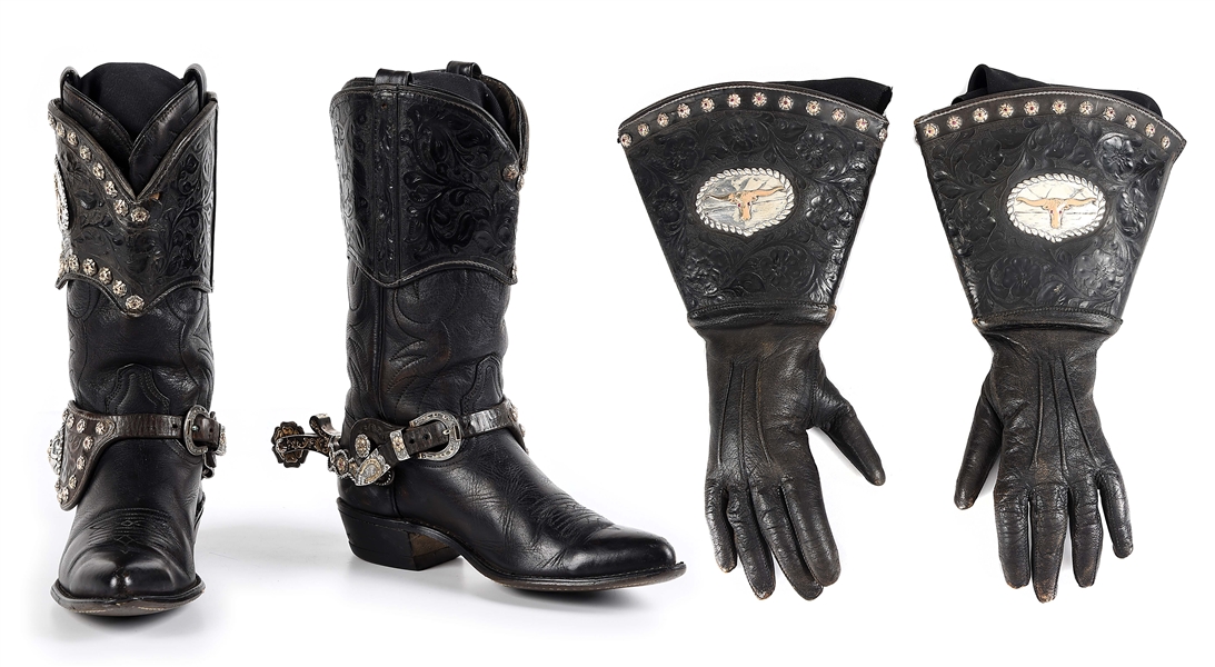 ROY ROGERS/MCCABE SPURS, BOOT TOPS AND GAUNTLET GLOVES