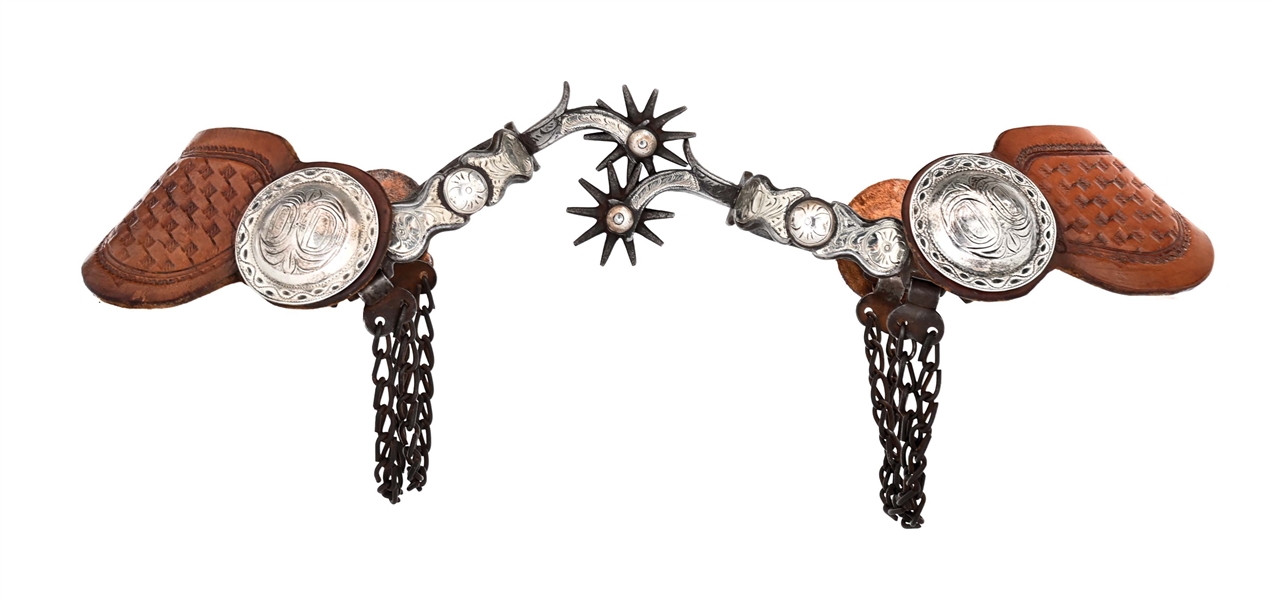 CALIFORNIA SILVER INLAID SPURS