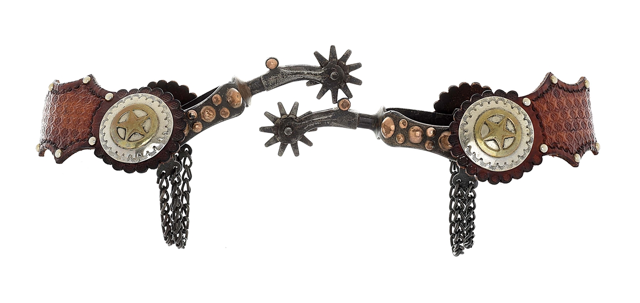 UNMARKED SPOTTED COWBOY SPURS 