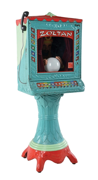 10¢ ZOLTAN FORTUNE/HOROSCOPE FORTUNE TELLER PENNY ARCADE MACHINE.