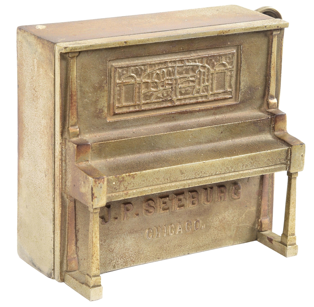 5¢ CAST IRON J.P. SEEBURG PIANO WALL BOX.