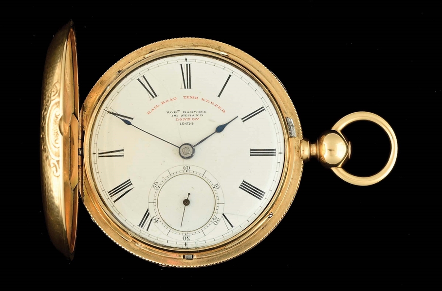 18K GOLD ROBERT BARWISE, LONDON H/C FUSEE POCKET WATCH