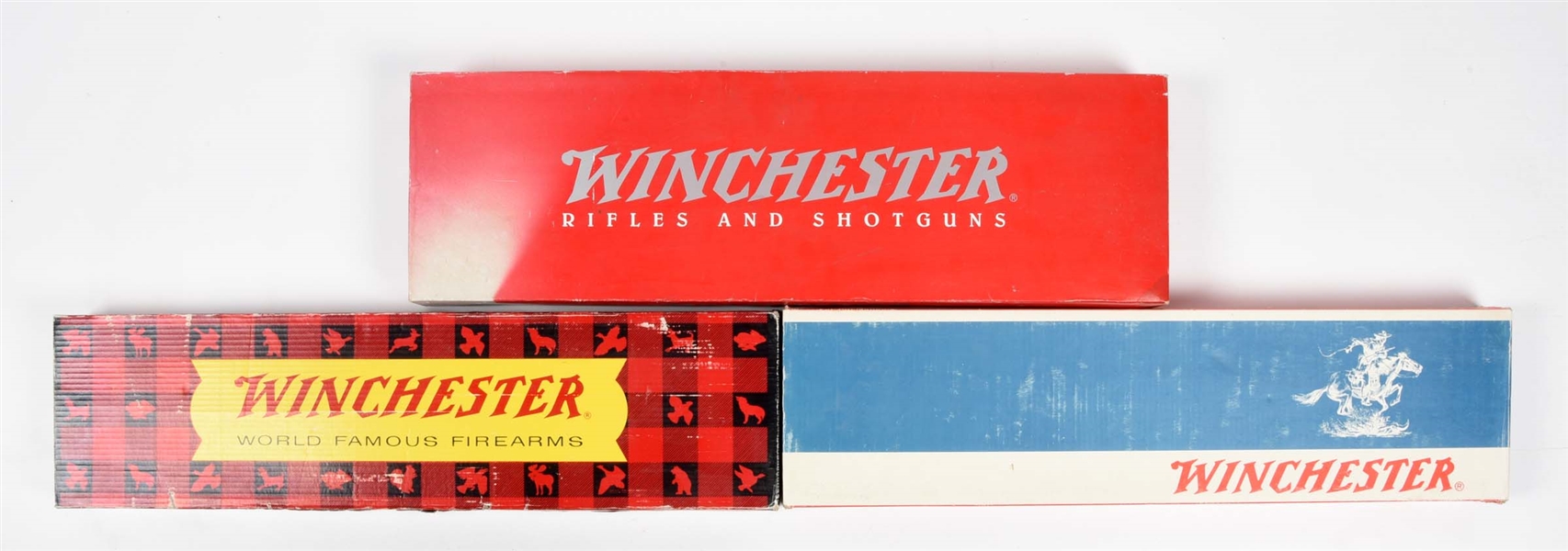 LOT OF 3: WINCHESTER SHOTGUN BOXES.
