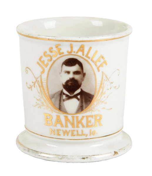 BANKER PHOTGRAPHIC SHAVING MUG