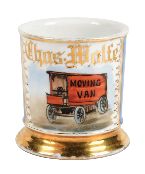 MOVING VAN OPERATOR SHAVING MUG