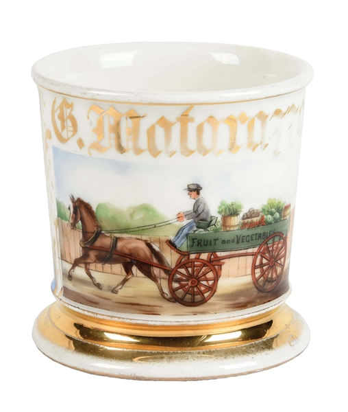 FRUIT AND VEGETABLE DELIVERY WAGON SHAVING MUG