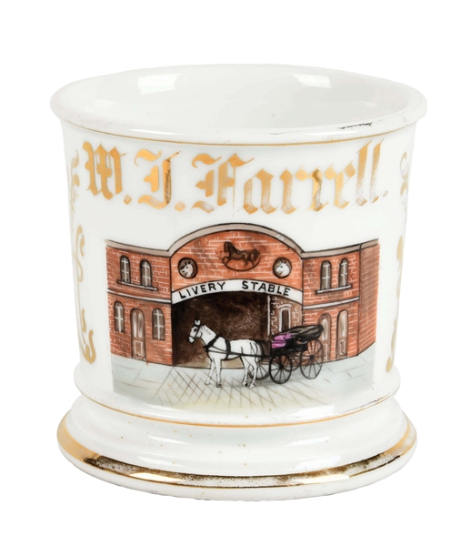 LIVERY STABLE SHAVING MUG