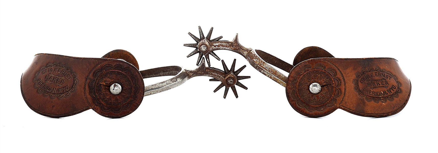 UNMARKED SPURS WITH OTTO ERNST STRAPS
