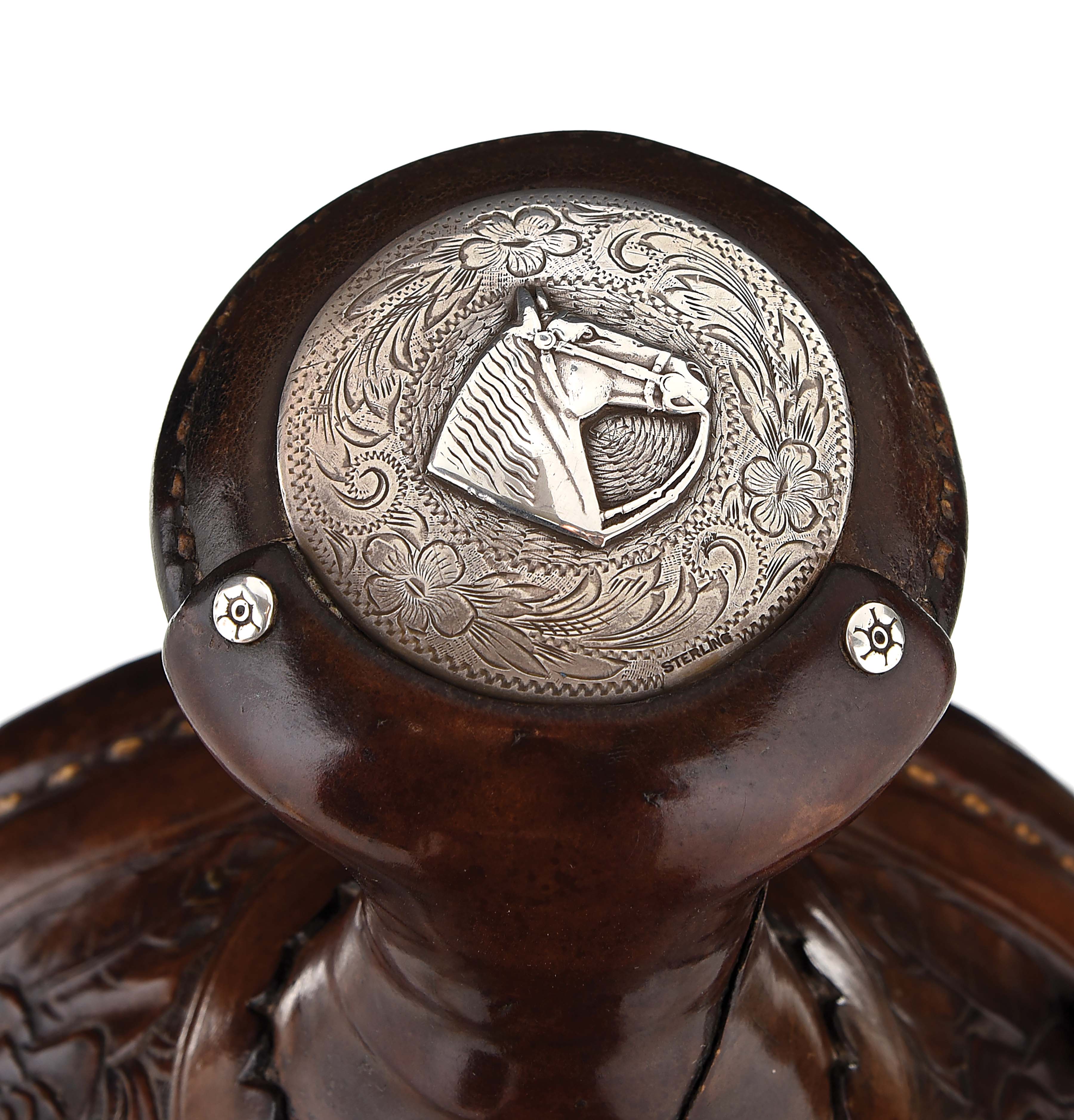 Lot Detail - VISALIA FLORAL CARVED SADDLE