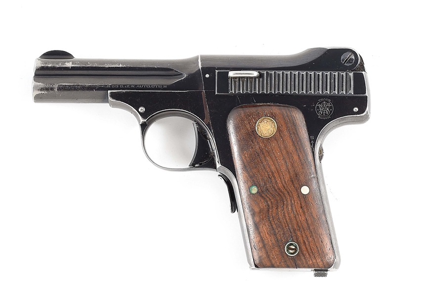 (C) EARLY SMITH & WESSON MODEL 1913 .35 S&W AUTO SEMIAUTOMATIC PISTOL.