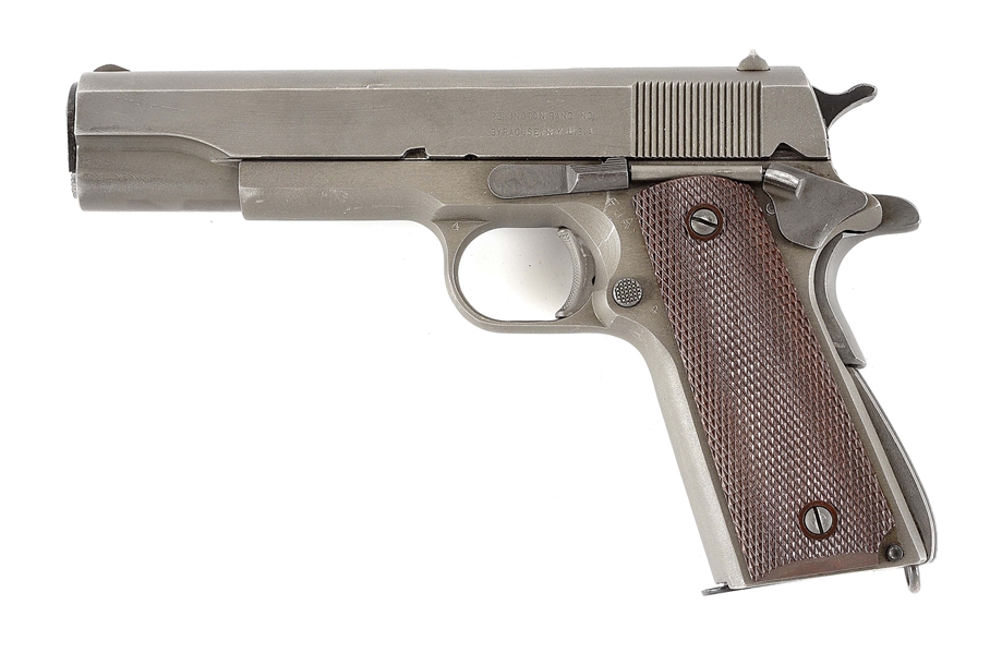 (C) REMINGTON RAND MODEL 1911A1 SEMIAUTOMATIC PISTOL (1945).