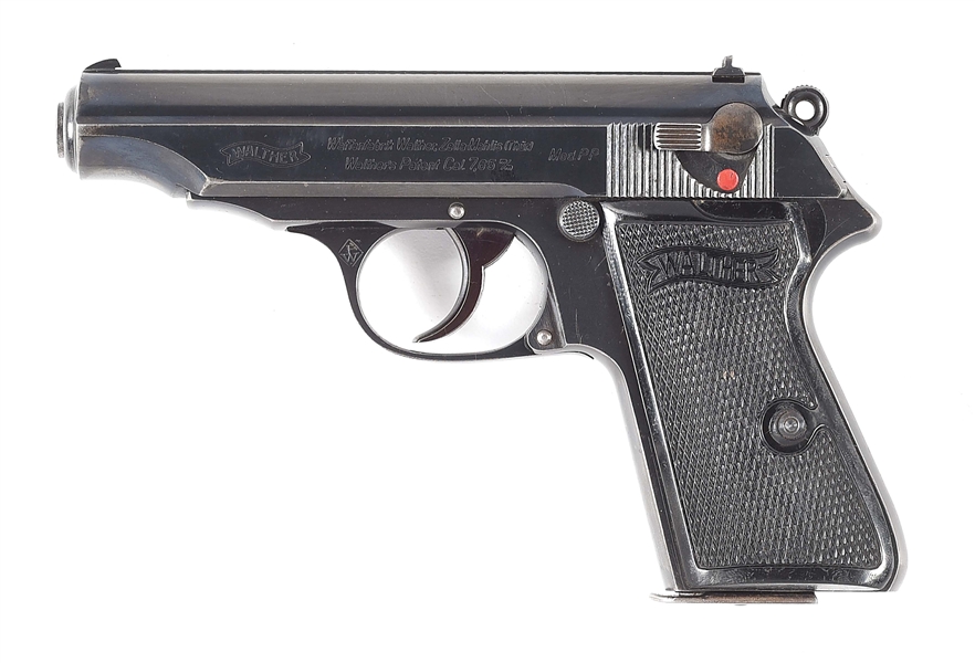 (C) WALTHER MODEL PP SEMI AUTOMATIC PISTOL.