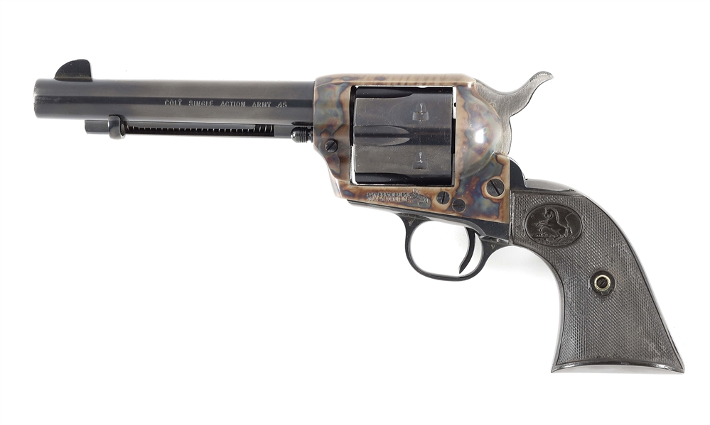 (C) COLT SINGLE ACTION ARMY REVOLVER WITH BOX (1968).