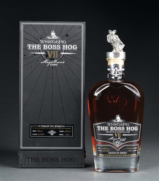 THE BOSS HOG WHISTLE PIG RYE VII MAGELLANS ATLANTIC 17 YEAR OLD