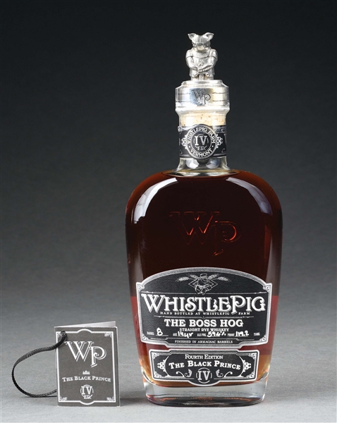 THE BOSS HOG WHISTLE PIG RYE IV THE BLACK PRINCE 14 YEAR OLD