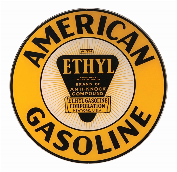 AMERICAN ETHYL GASOLINE SINGLE 13.25" GLOBE LENS.