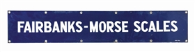 FAIRBANKS-MORSE SCALES PORCELAIN SIGN.