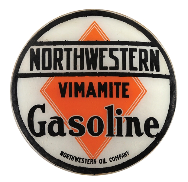 NORTHWESTERN VIMAMITE GASOLINE 15" SINGLE GLOBE LENS.