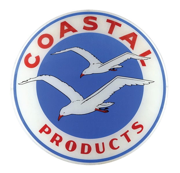 COASTAL PRODUCTS SINGLE 13.5" GLOBE LENS W/ SEAGULL GRAPHIC. 