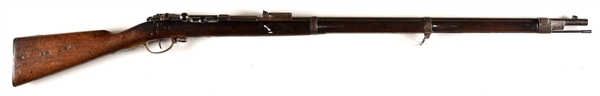 (A) UNIT MARKED STEYR MODEL 1871 MAUSER BOLT ACTION RIFLE.