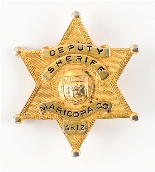MARICOPA COUNTY ARIZONA DEPUTY SHERIFF BADGE.