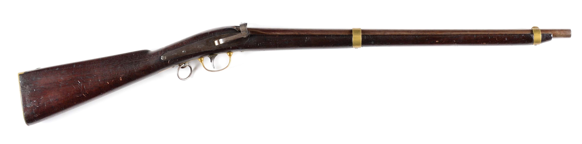 (A) JENKS MODEL 1841 NAVY PERCUSSION CARBINE DATED 1845.