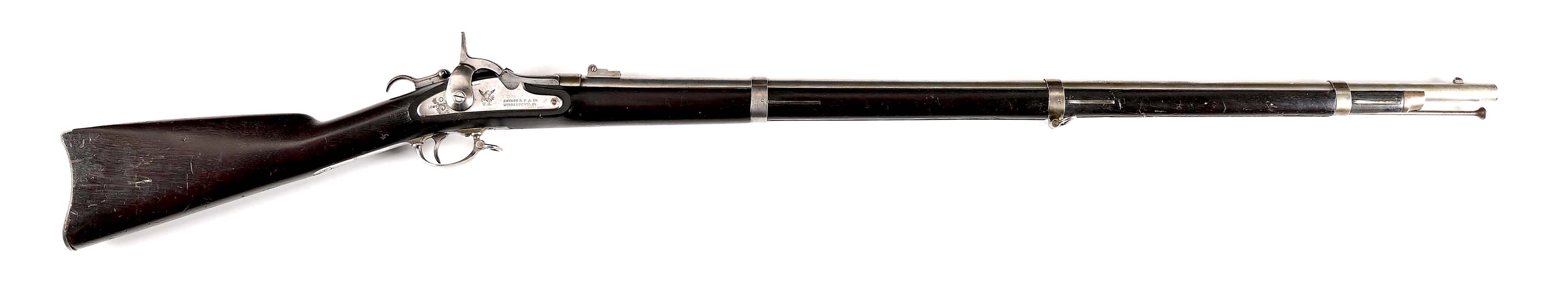 (A) SCARCE ROBERTS CONVERSION SAVAGE CONTRACT M1861 MUSKET.