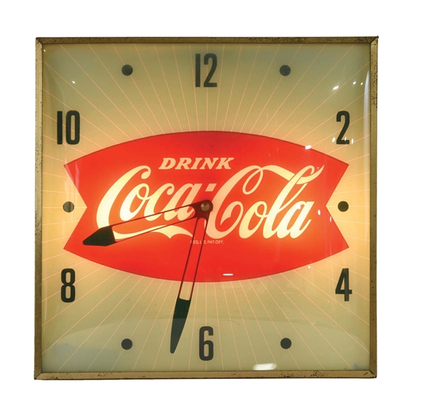 ORIGINAL COCA-COLA PAM CLOCK.