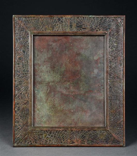 TIFFANY STUDIOS PINE NEEDLE PICTURE FRAME.