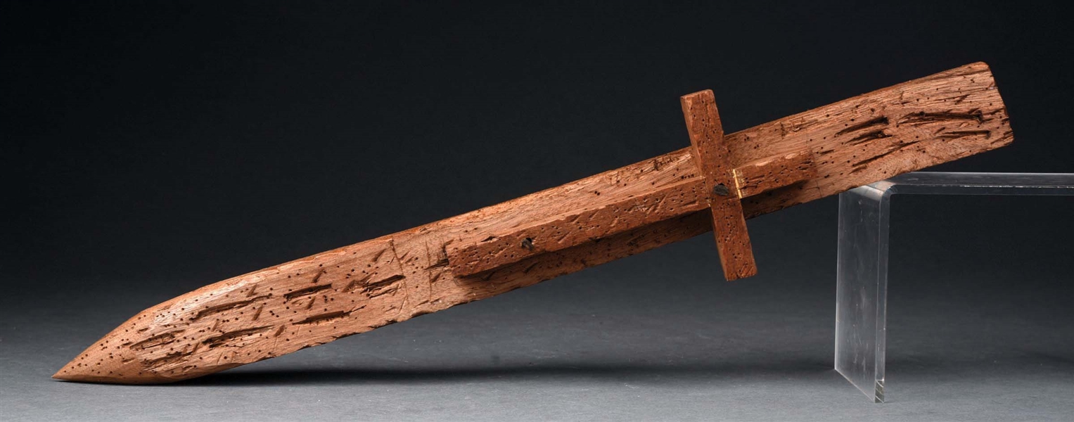 LARGE EUROPEAN VAMPIRE SLAYER CRUCIFIX STAKE.