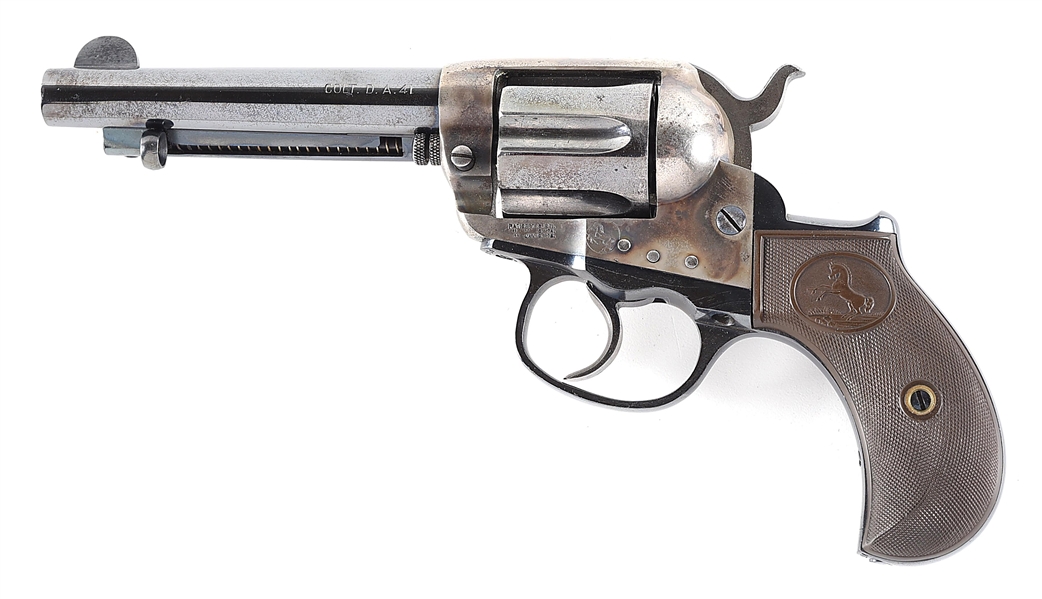 (C) SAN FRANCISCO AGENCY SHIPPED COLT MODEL 1877 THUNDERER DOUBLE ACTION REVOLVER.