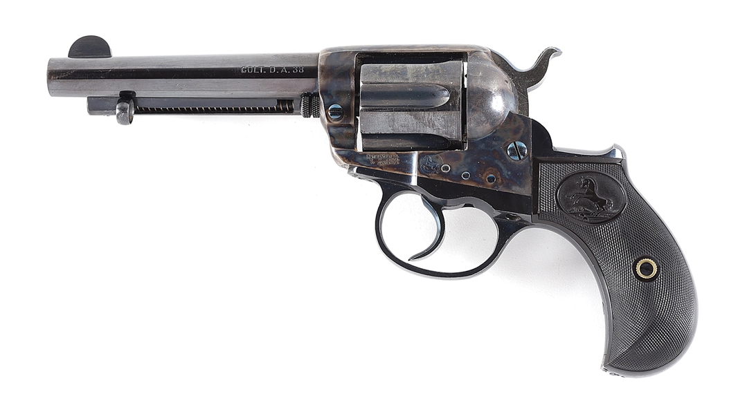 (C) HIGH CONDITION COLT MODEL 1877 LIGHTNING DOUBLE ACTION REVOLVER WITH PICTURE BOX.