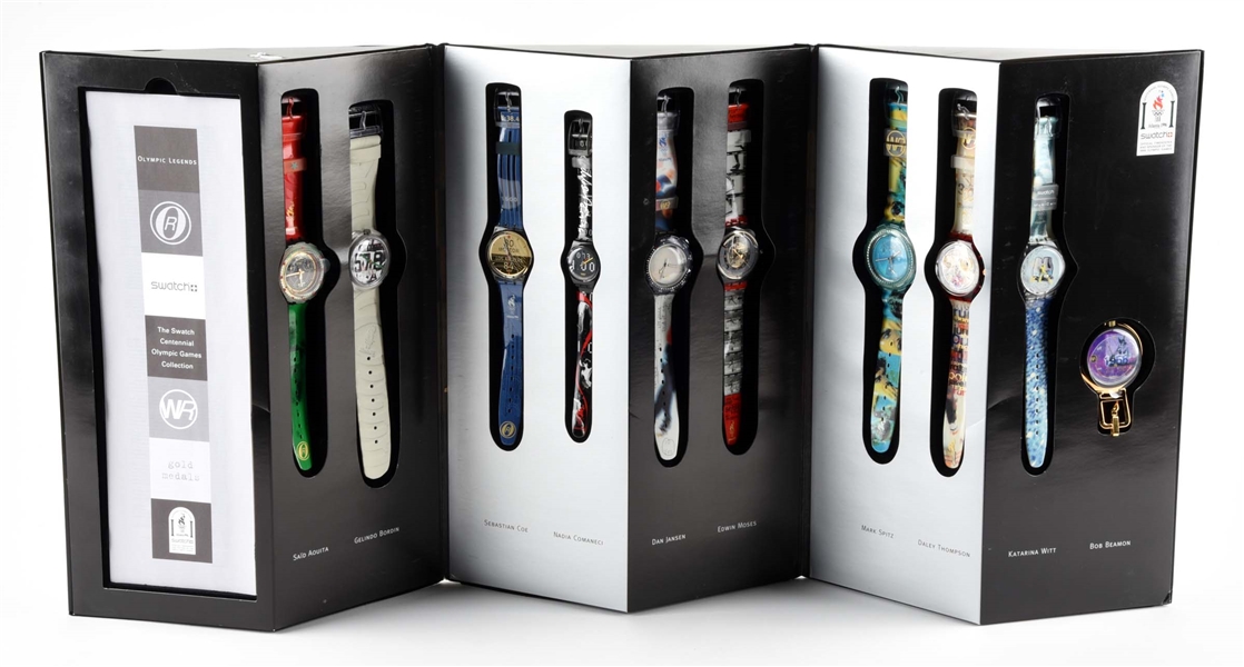 THE SWATCH CENTENNIAL OLYMPIC GAMES COLLECTION.