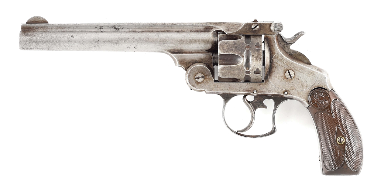 (A) SMITH & WESSON FIRST MODEL .44 DOUBLE ACTION REVOLVER.