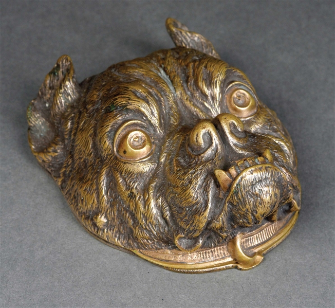 BRONZE BULLDOG STAMP BOX