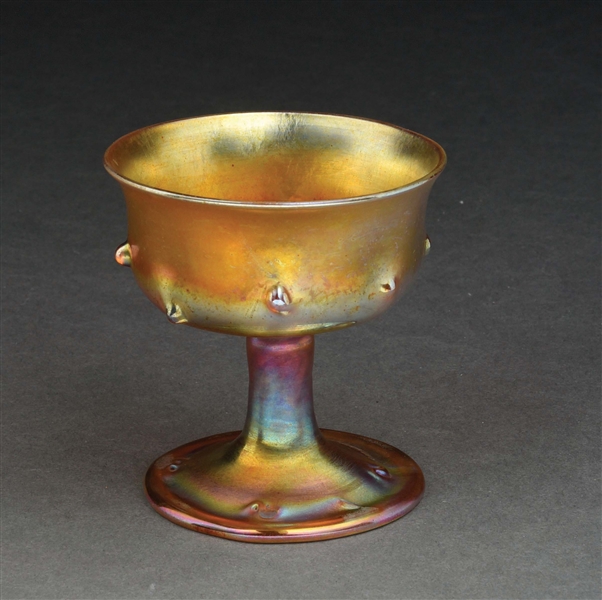 TIFFANY STUDIOS FAVRILE GLASS CUP.