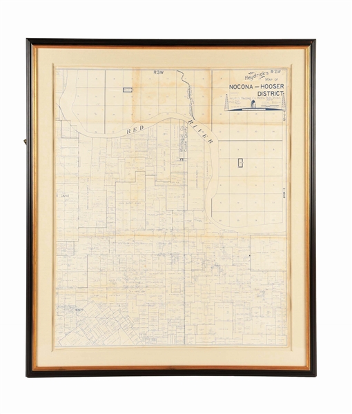 MAP OF NOCONA-HOOSER DISTRICT.