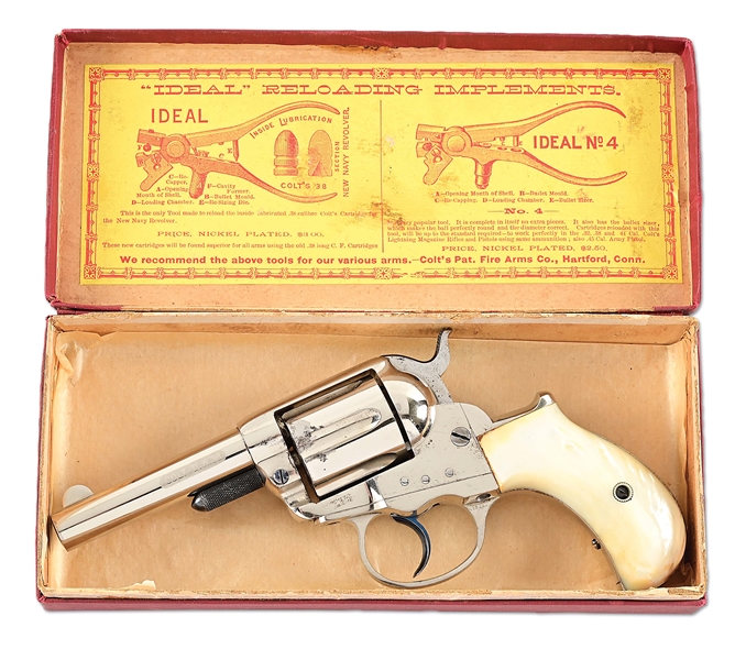 (A) PICTURE BOXED COLT MODEL 1877 LIGHTNING DOUBLE ACTION REVOLVER 