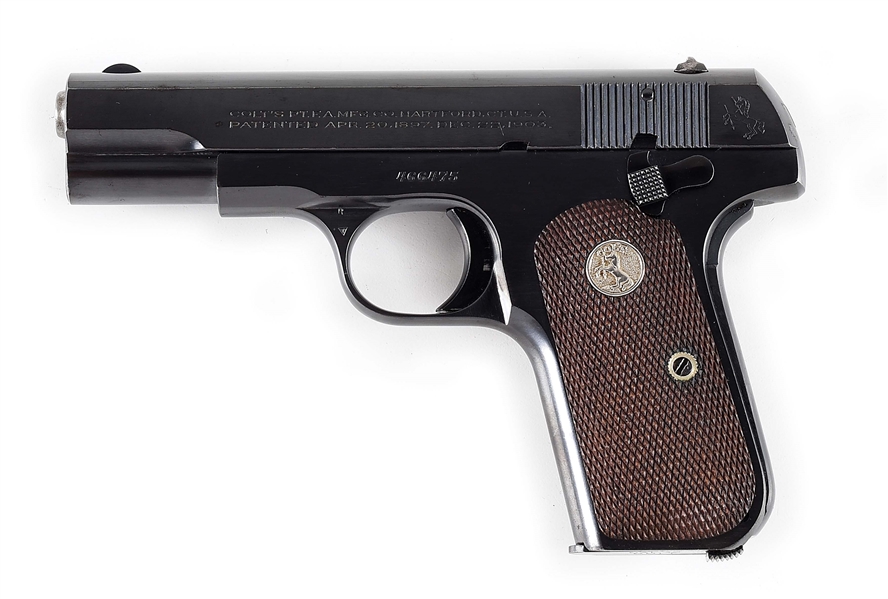 (C) BOXED COLT MODEL 1903 POCKET HAMMERLESS SEMI-AUTOMATIC PISTOL.