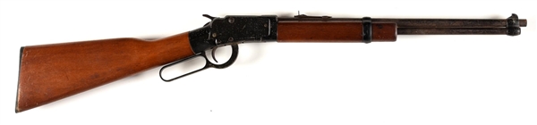 (C) ITHACA MODEL 49 SADDLE GUN SINGLE SHOT RIFLE.