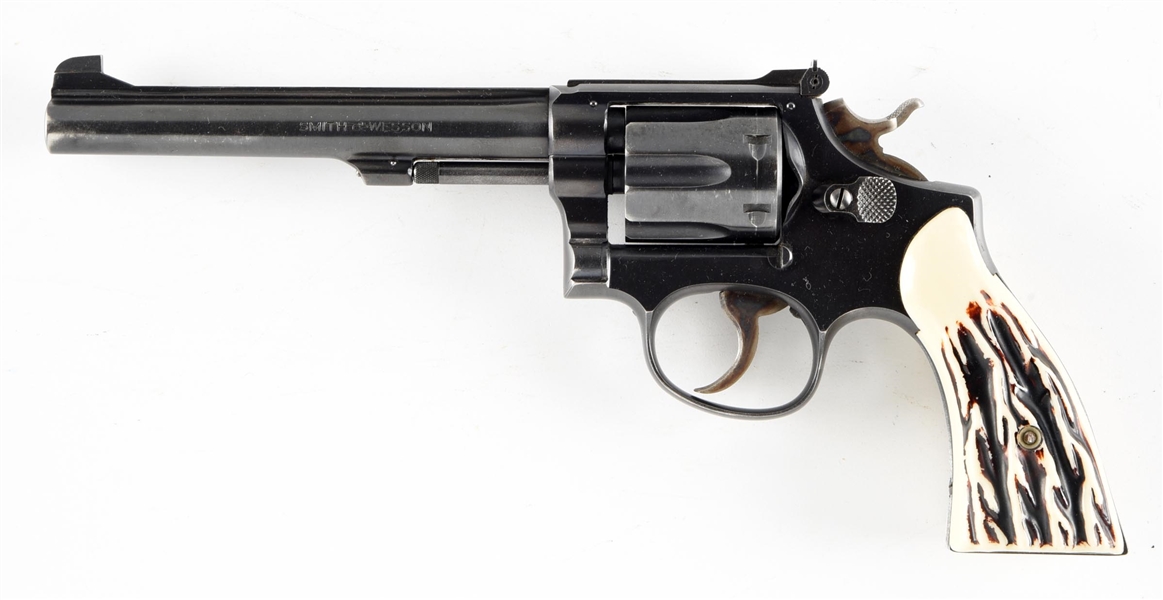 (C) SMITH & WESSON K-22 DOUBLE ACTION REVOLVER.